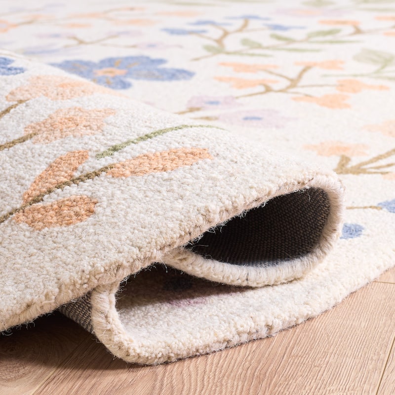 SAFAVIEH Handmade Jardin Mitrita Shabby Elegance Wool Rug