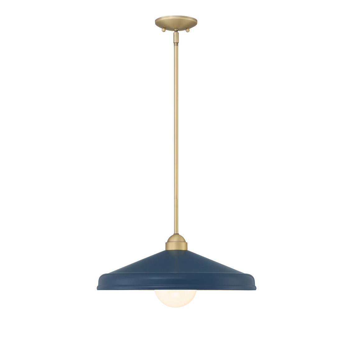 Lumanity Brooks Matte Navy 18 Adjustable Barn Light Pendant 18 D x 18 W x 6 H