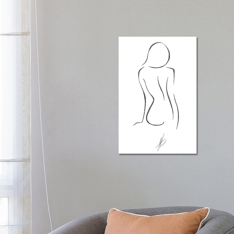 iCanvas "A Woman Silhouette" by Alessandro Della Torre Canvas Print - 26x18x1.5