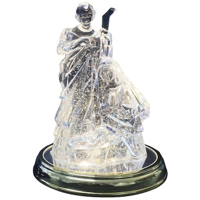 11.4" Holy Family Glitter Globe