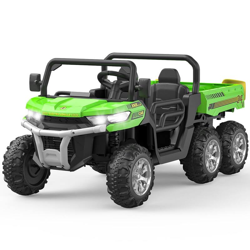 24V 2-Seater Ride-On Dump Truck For Kids With Remote Control