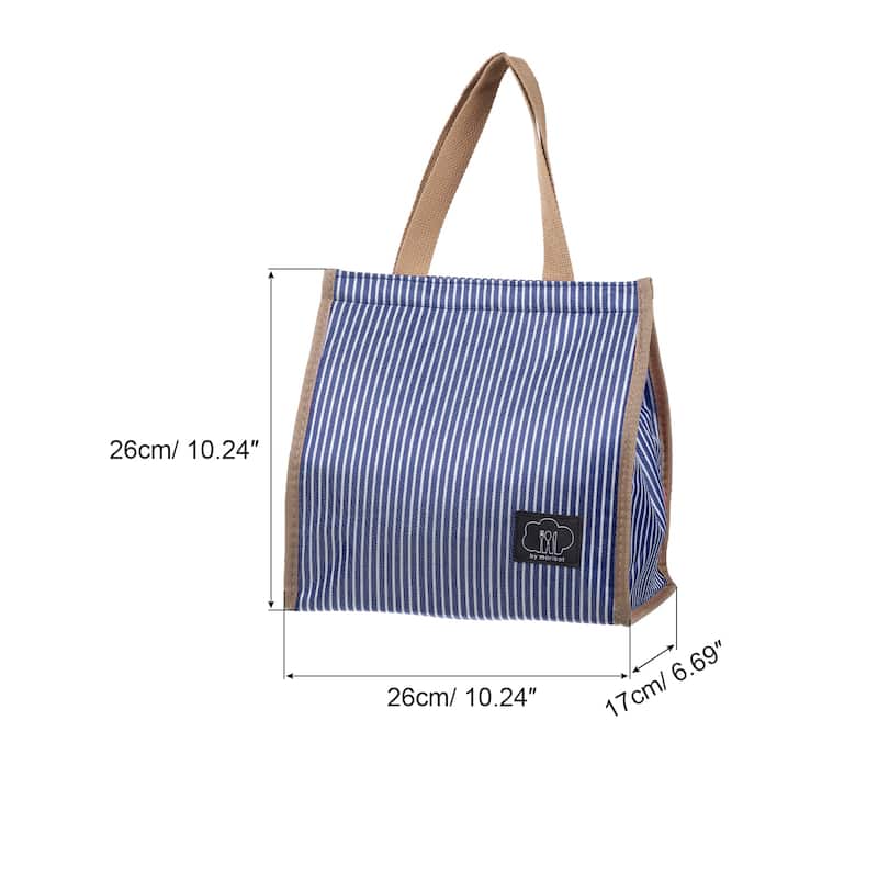 Insulated Lunch Bag, Lunch Tote Bag, 10.24"x6.69"x10.24"