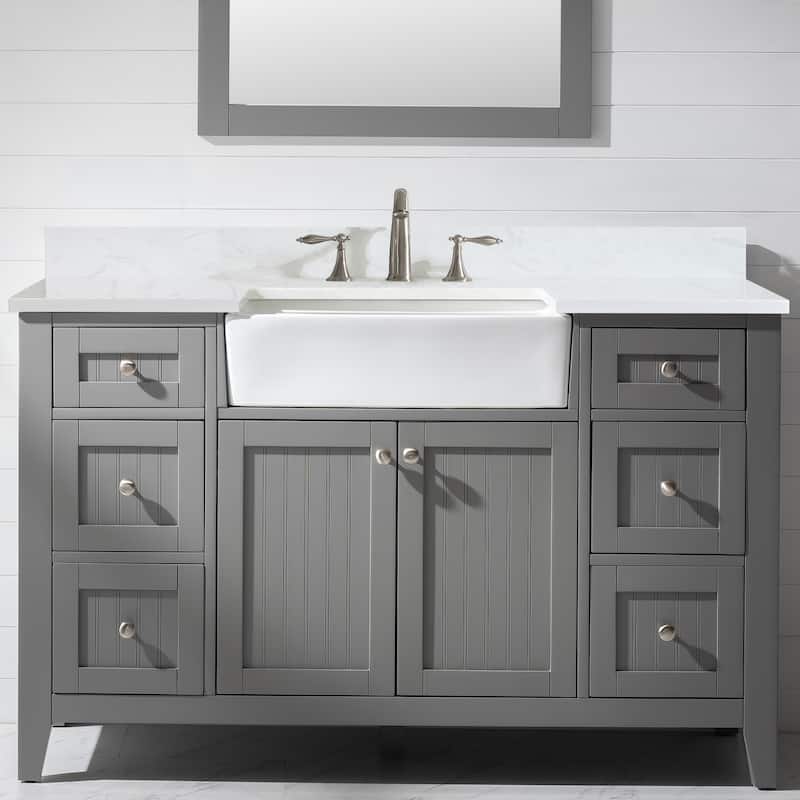 Burbank 54" Single Sink Vanity - Grey