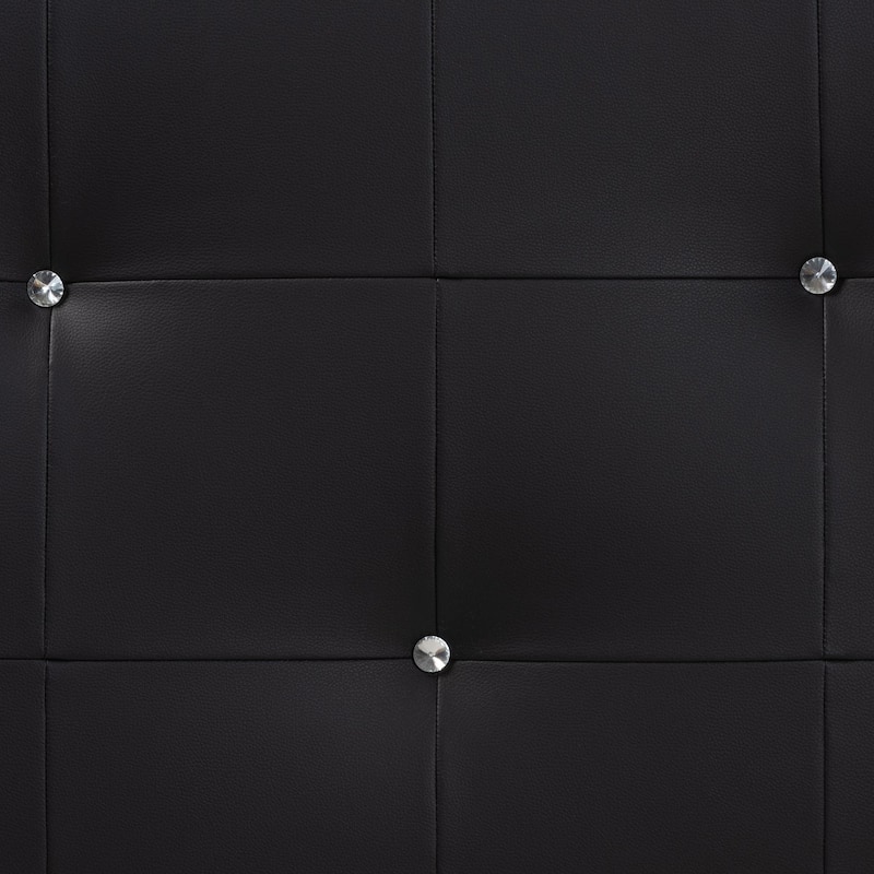 Silver Orchid Caillol Crystal Tufted Headboard