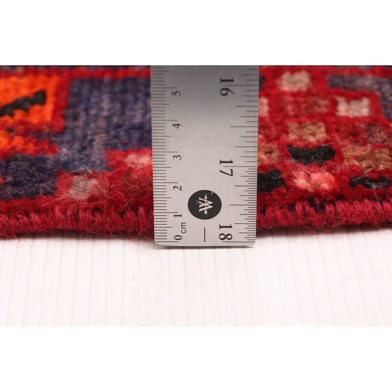 ECARPETGALLERY Hand-knotted Andelz Red Wool Rug - 3'8 x 9'10