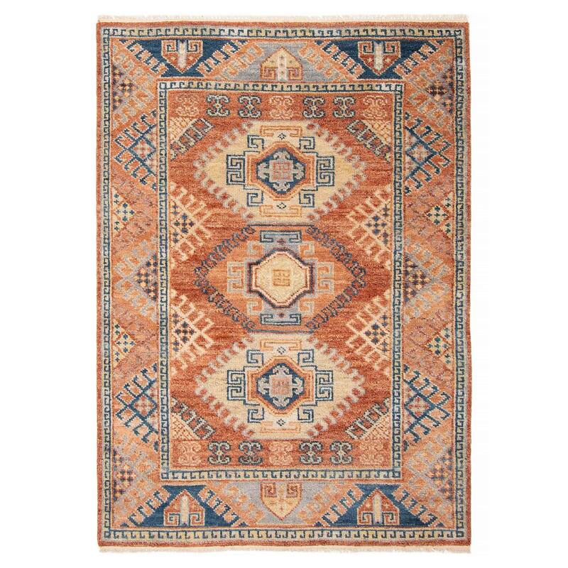 ECARPETGALLERY Hand-knotted Jules Serapi Copper Wool Rug - 5'5 x 7'9 - Copper - 5'5 x 7'9