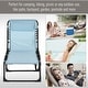 preview thumbnail 16 of 34, Outsunny Folding Chaise Lounge Chair Portable Lightweight Reclining Garden Sun Lounger with 4-Position Adjustable Backrest
