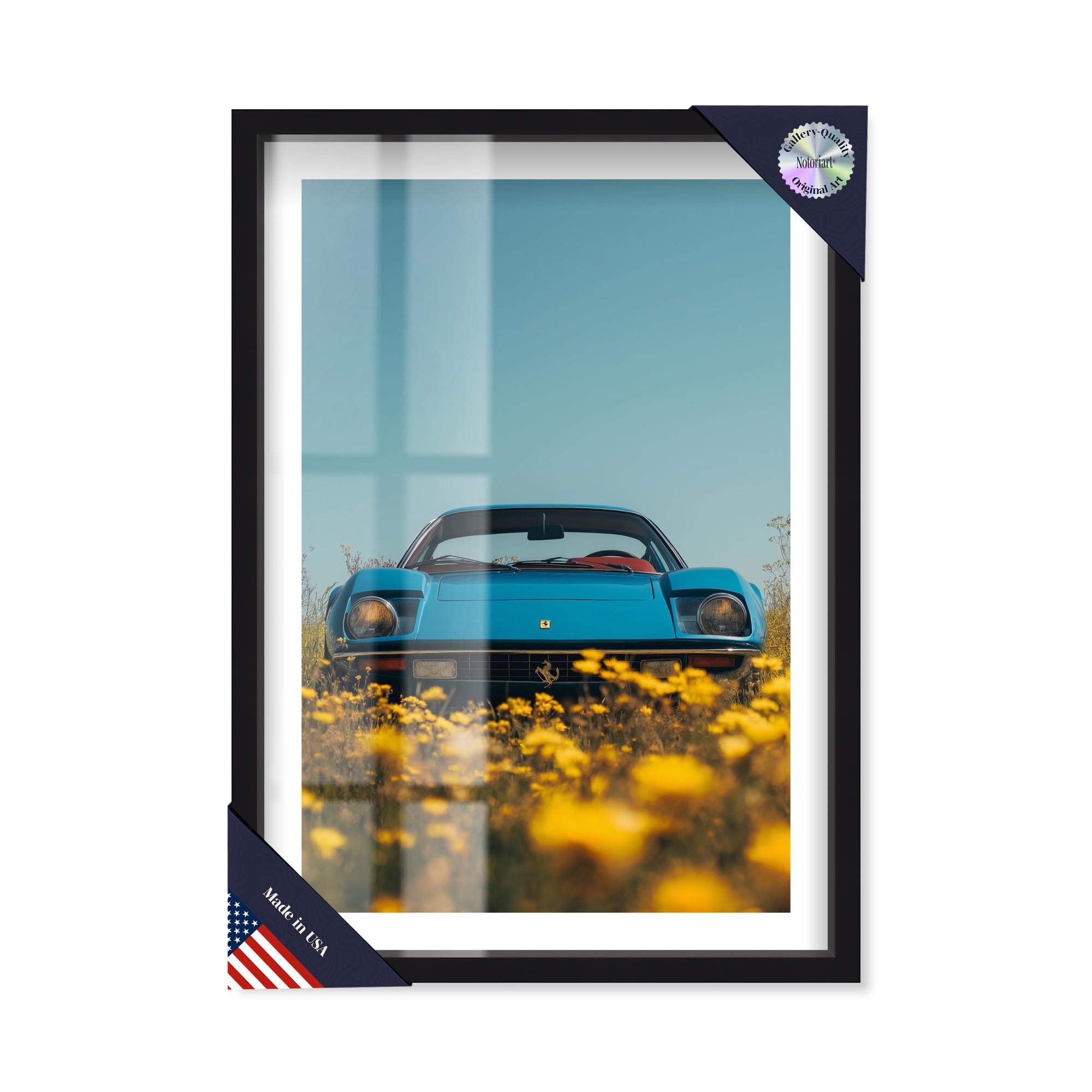 Vintage Velocity Shadowbox Print by Notoriart