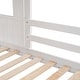 preview thumbnail 8 of 20, House Bunk Beds with Slide, Wood Twin Over Full Bunk Beds with Roof and Guard Rail for Kids, Toddlers