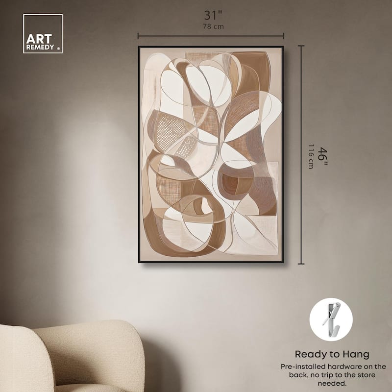 Mocha Dream Canvas by Art Remedy