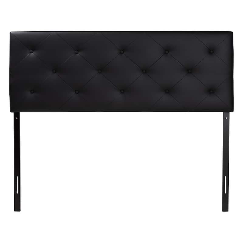 Porch & Den Minnehaha Contemporary Faux Leather Headboard