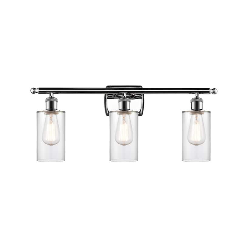 Innovations Lighting 516-3W-12-26 Clymer Vanity Clymer 3 Light 26" - Clear / Polished Chrome