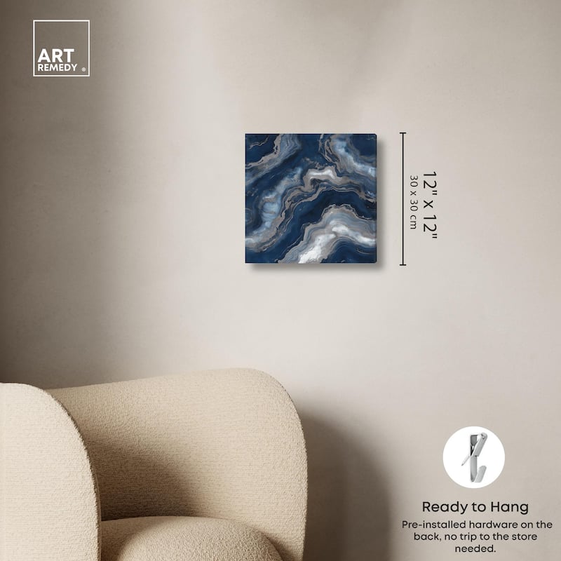 Deep Sea Geode I Canvas by Art Remedy, Gallery Wrapped