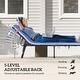 preview thumbnail 3 of 5, Outsunny Chaise Lounge Chair Outdoor Set of 2, 5-Position Adjustable Pool Lounge Chairs, Folding Tanning Chair Beach Lounger