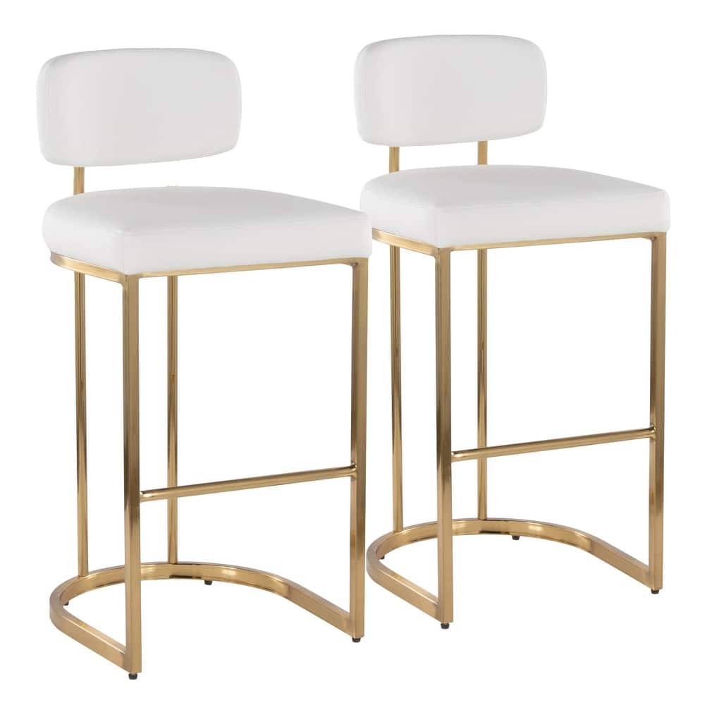 Mid-back Demi 30" Fixed-Height Barstool - Set of 2