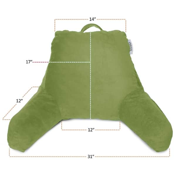 dimension image slide 55 of 62, Nestl Memory Foam Reading Pillow with Backrest, Arms and Pockets