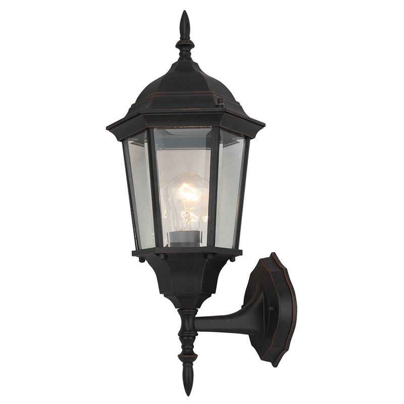 Jovel 1 Light Outdoor Wall Lantern in Imperial Black