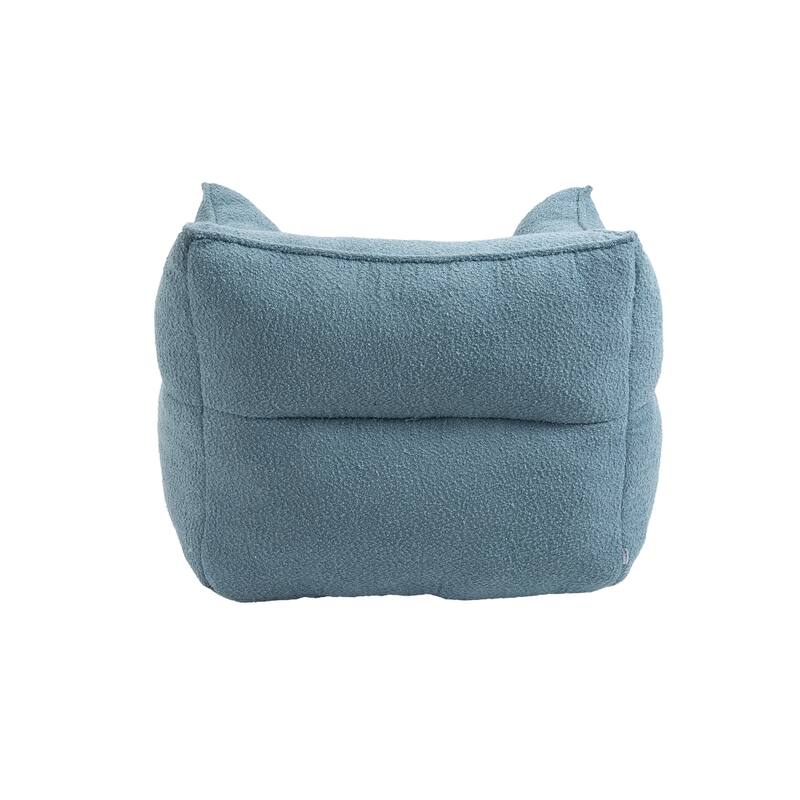 GDFStudio - COOLMORE Boucle Bean Bag Chair with Memory Foam Filling for Ultimate Comfort