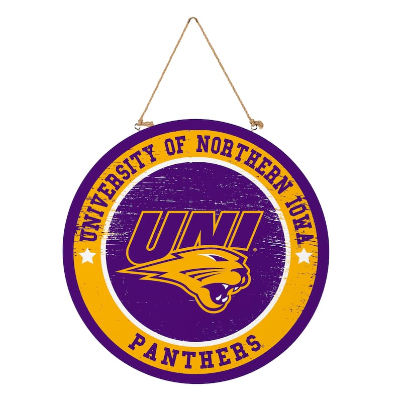 University of Northern Iowa Wooden Door Decor Wall Sign - Multi-Color - 18 x 18