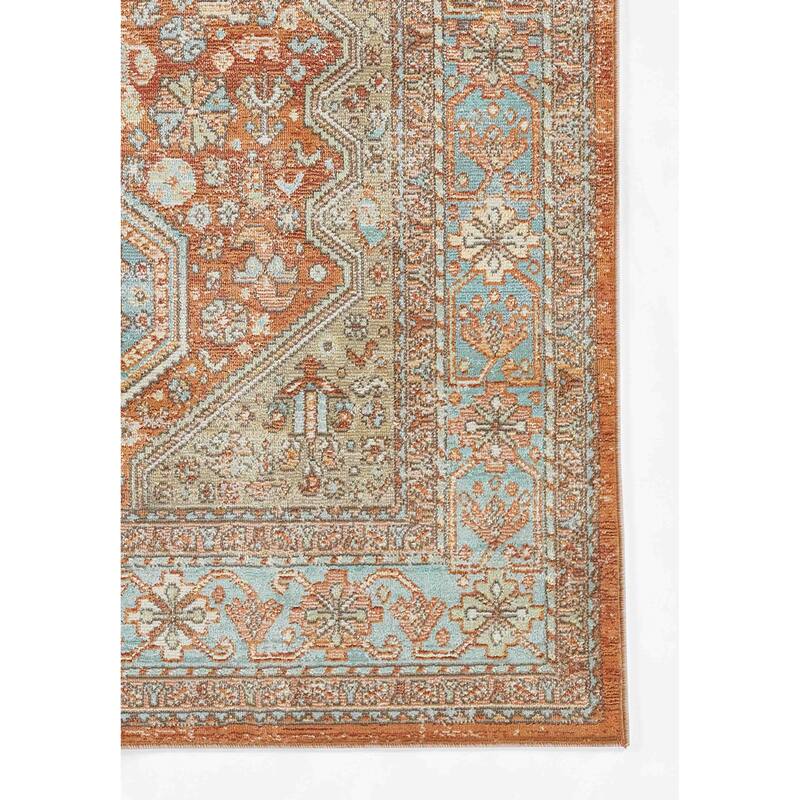 ECARPETGALLERY Machine Woven Alicia Copper Area Rug