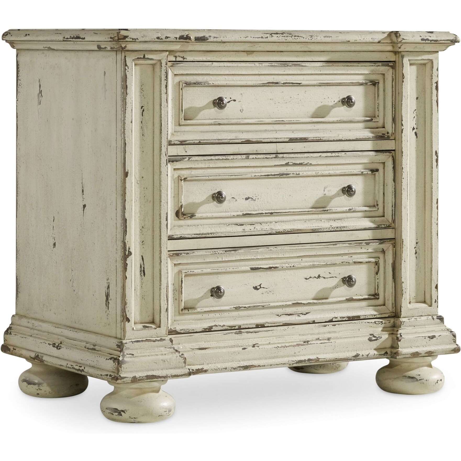 Shop Hooker Furniture 5403 90016 Sanctuary 34 W Three Drawer Vintage Vintage Chalk White Overstock 18845396