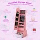 preview thumbnail 12 of 16, Costway Kids Vanity Set Princess Makeup Dressing Table & Chair Set - See Details