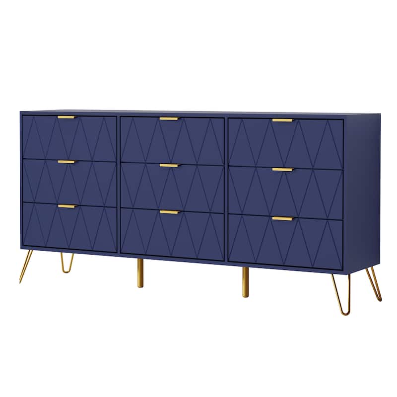 9 Drawers Chest Of Dresser Storage Tower Cabinet Bedroom Organizer