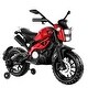 preview thumbnail 18 of 22, Kids Ride On Motorcycle, 12V Electric Dirt Bike With Training Wheels, PU Seat, Hand Racing Foot Brake, USB, MP3