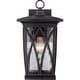 preview thumbnail 2 of 2, Grover 1-Light Outdoor Wall Lantern in Mystic Black
