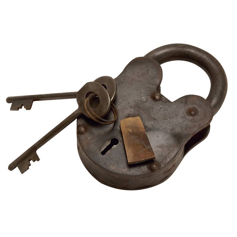 Bronze Metal Lock And Key