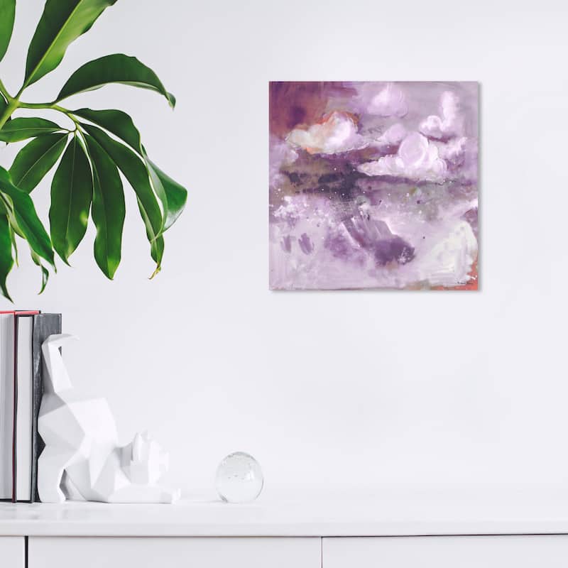 Wynwood Studio Abstract Michaela Nessim - A Cure for Dreamers Lilac Purple and Modern & Contemporary Wall Art Canvas Print - 12 x 12
