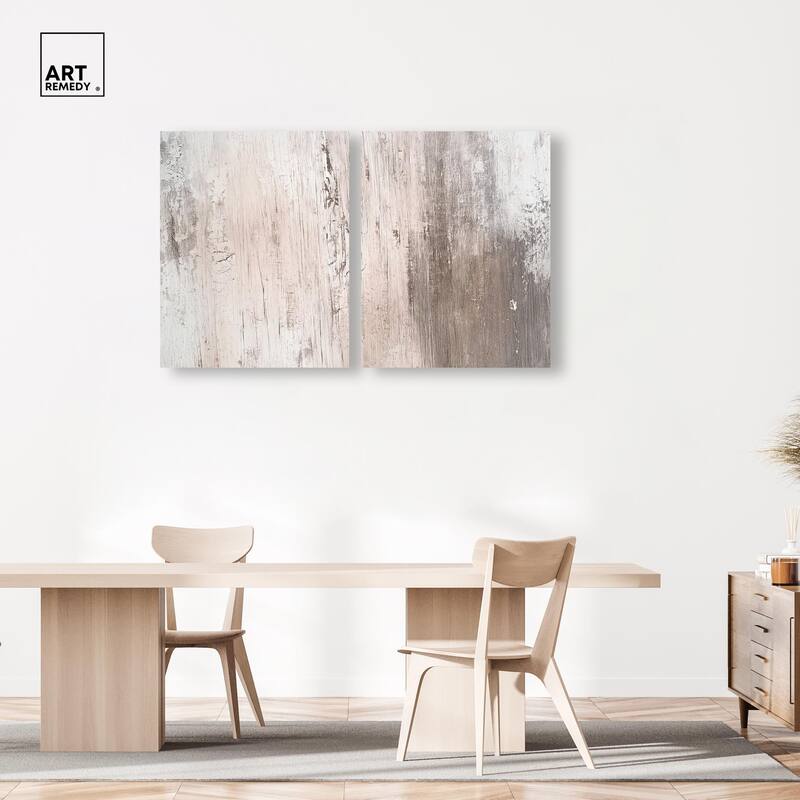 Striated Texture IV Canvas Set of 2 by Art Remedy, Gallery Wrapped