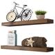 Rustic Wooden Floating Wall Shelves (Set of 2)