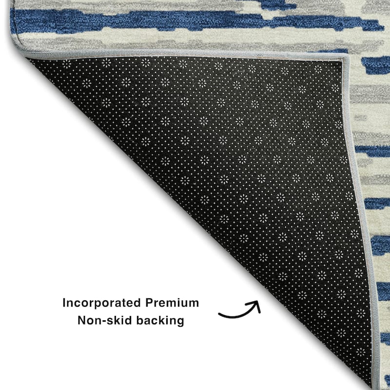 Premium Washable Super Soft Modern Scratches Mayfield Rug