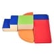 preview thumbnail 2 of 8, Multi Color PU Leather 6-Piece Foam Climbing Blocks Set for Kids, Soft and Safe - Multi Color