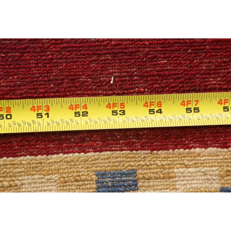 Bordered Gabbeh Kashkoli Oriental Wool Runner Rug Hand-knotted Carpet - 2'8" x 9'10"