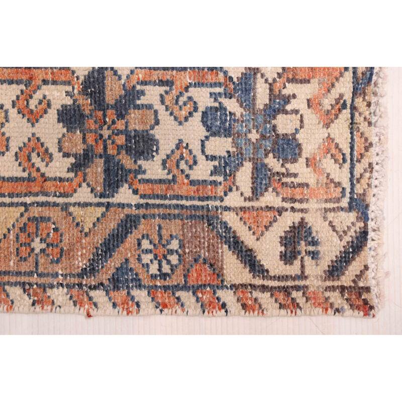 ECARPETGALLERY Hand-knotted Antalya Vintage Dark Navy Wool Rug - 6'8 x 9'9