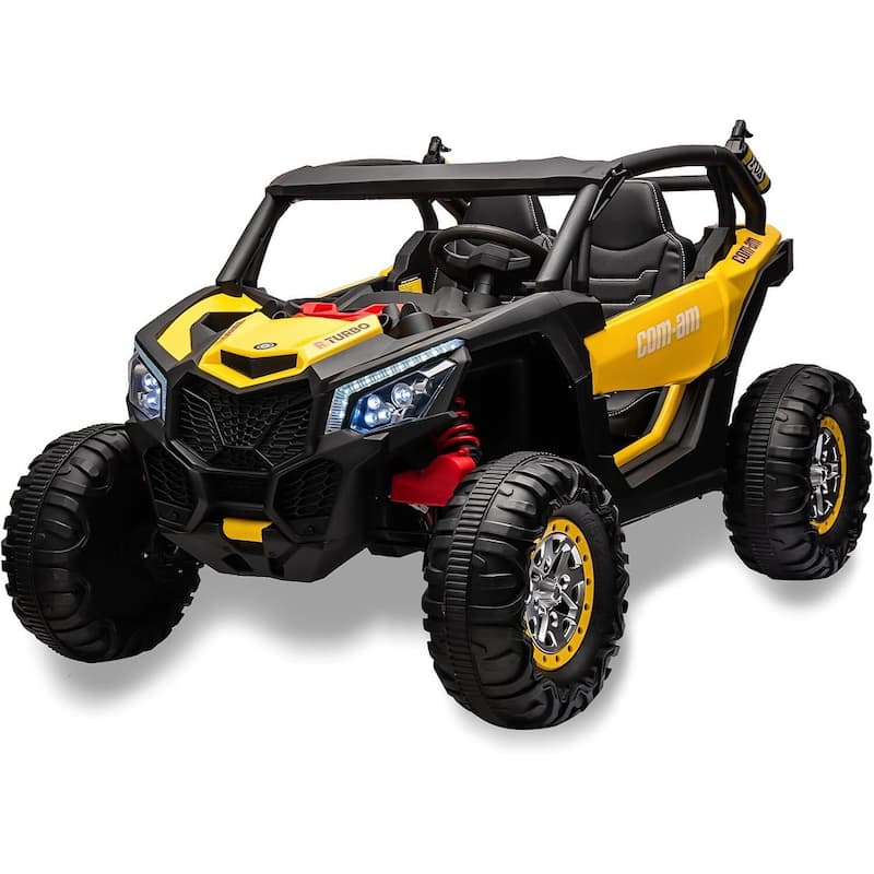 Two Seater 24V Kids Ride on UTV Car - Yellow