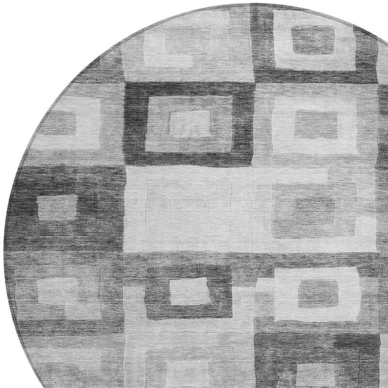 HomeRoots Geometric Transitional Rectangle Outdoor Rug