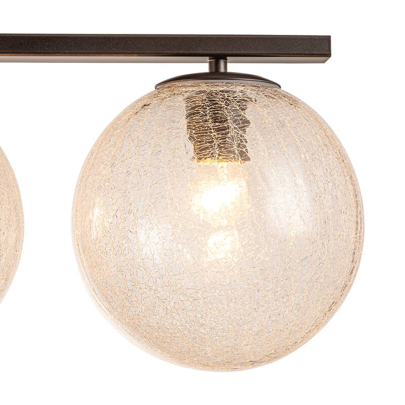 5 - Light 44" Large Globe Chandelier Kitchen Island Linear Pendant Light for Dining Room