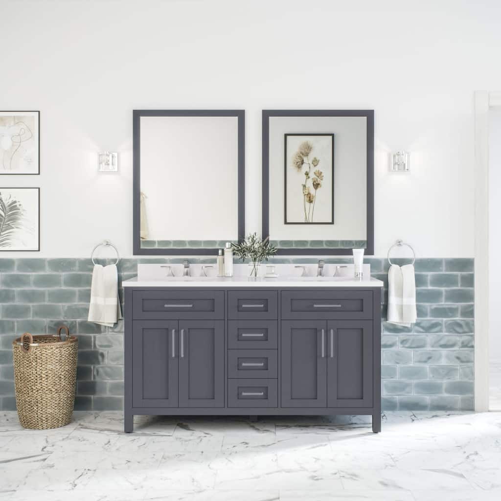 Miseno MV-TAHB60-15VVA Tahoe 60" Free Standing Double Basin Vanity Set