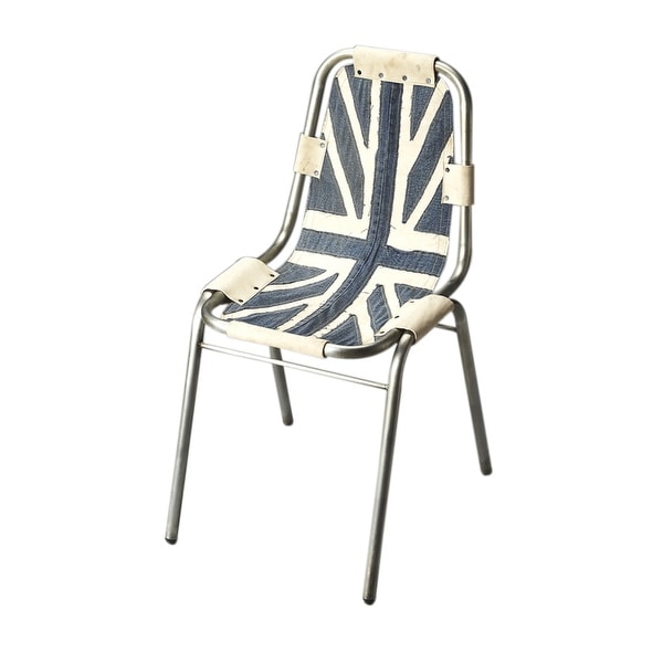 Modern Aluminum and Denim Canvas Side Chair - Assorted
