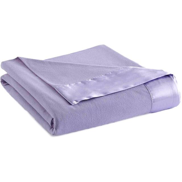 Shavel Micro Flannel All Seasons Year Round Sheet Blanket - Amethyst - Queen/Full - Queen/Full