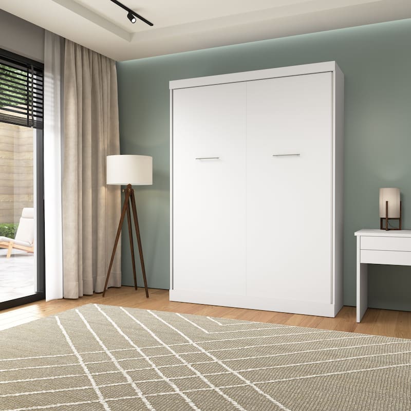 Nebula 65W Queen Murphy Bed, Space-Saving Wall Bed by Bestar