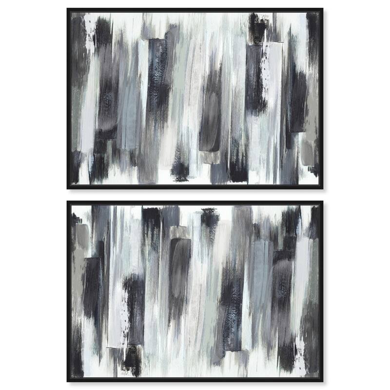 Simple Pink Look Canvas by Art Remedy - 36" x 54" - Black