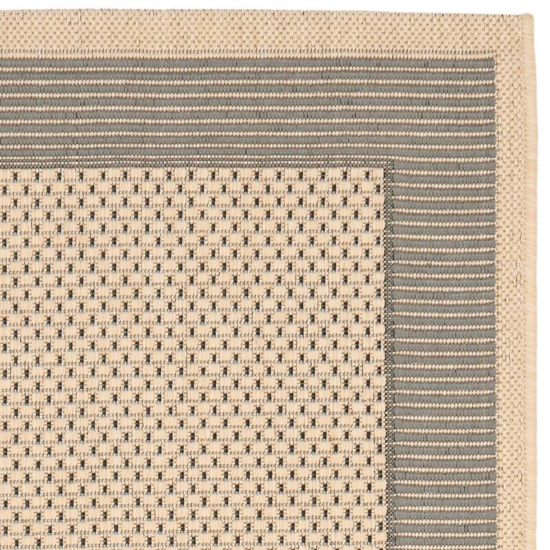 SAFAVIEH Courtyard Sherrie Border Indoor/ Outdoor Waterproof Patio Backyard Rug