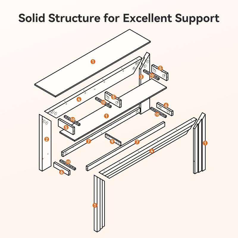 63-Inch Solid Wood Entryway Table, Console Tables with Storage Shelf, Entry Furniture for Entrance, Hallway, Living Room