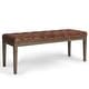 preview thumbnail 36 of 78, WYNDENHALL Hopewell 48 inch Wide Traditional Rectangle Ottoman Bench