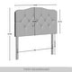 preview thumbnail 16 of 20, CraftPorch Velvet Button Tufted Curved Adjustable Headboard