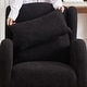 preview thumbnail 5 of 17, 27.2" Modern Upholstered Rocking Chair with Two Side Pocket for Living Room